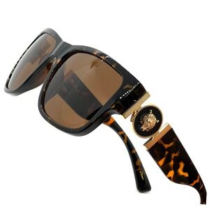 Men's Tortoise Sunglasses Brown Lens Fashion Shades‎ Street Hip Hop Wear Lentes